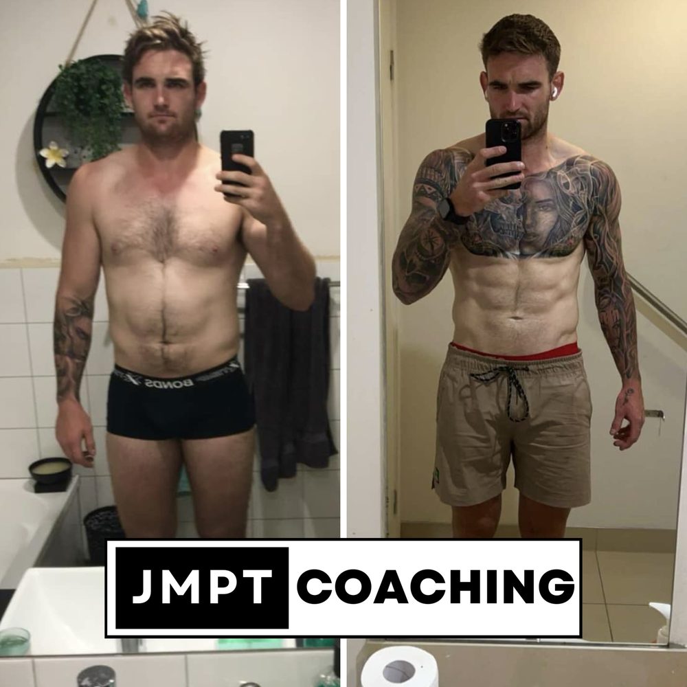 JMPT coaching client Jake S, before and after